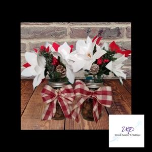 Poinsettia Cinnamon Scented Centerpieces